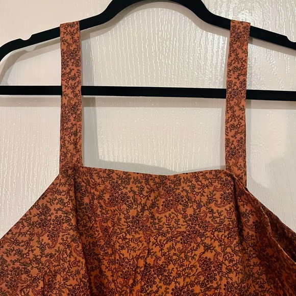 New Natural Life Brown Floral Dress with pockets Large/XLarge size - Picture 7 of 8